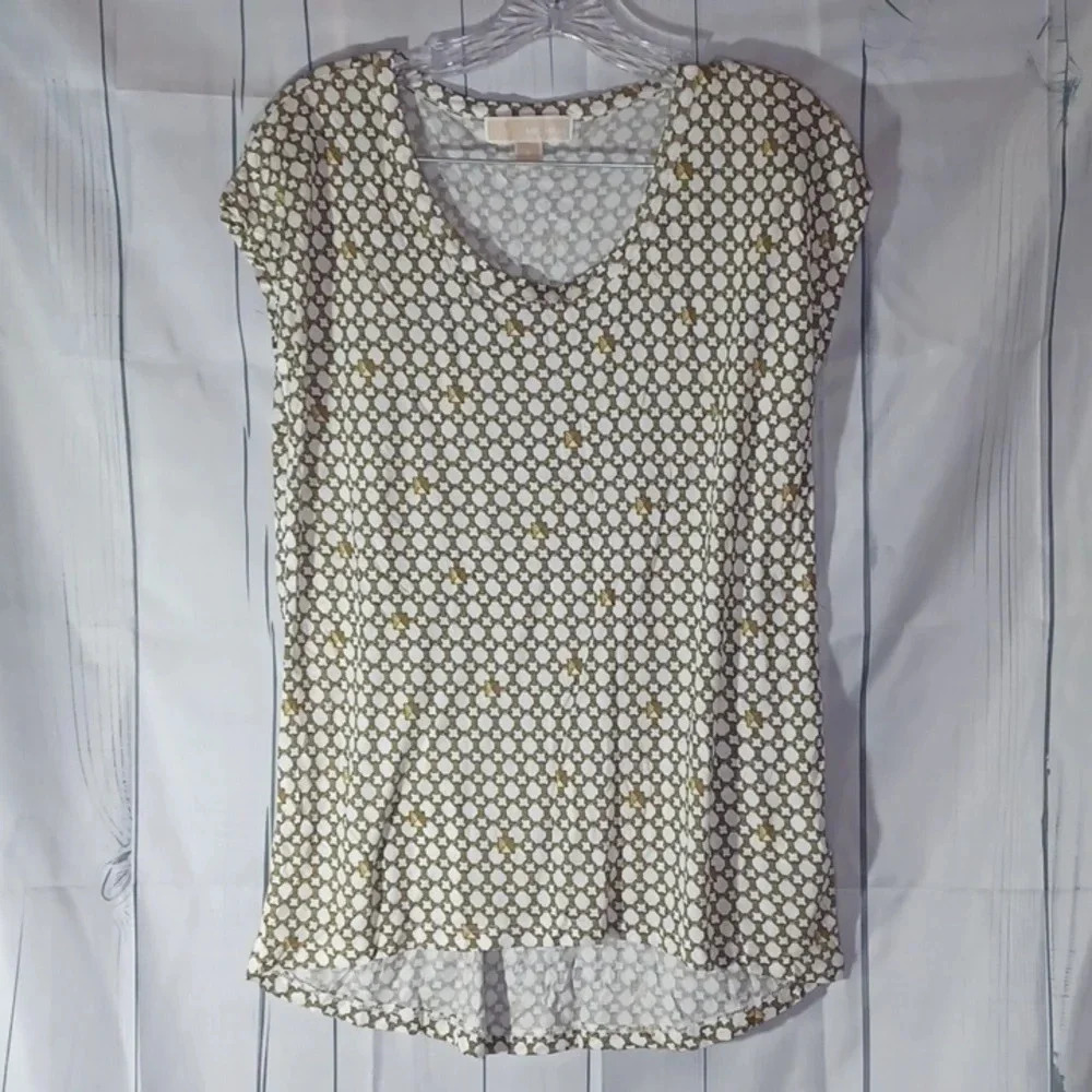 Michael Michael Kors chain link Pattern Business Casual Office attire shirt